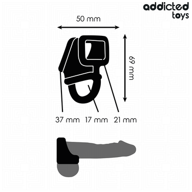 Anello gabbia per pene Addicted Toys – Prolungamento e piacere intenso